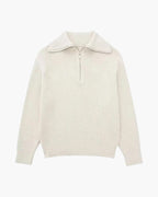 Striped Zip Up Sweater